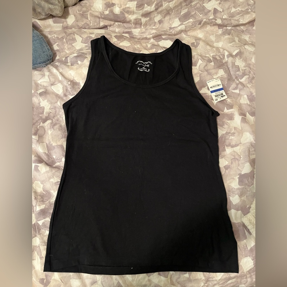 Black tank top